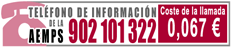 Tel&eacute;fono de informaci&oacute;n de la AEMPS, 902 101 322. Coste de la llamada 0,067 euros