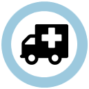 Cualquier signo relativo a hospital, farmacia, ambulancia, primeros auxilios etc.