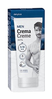 Caja de Deliplus Men Depil bajo la ducha