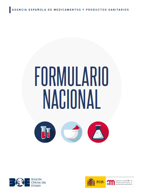 Portada de la tercera edición del Formulario Nacional