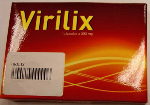 Fig.1: Imagen del envase del producto VIRILIX cápsulas