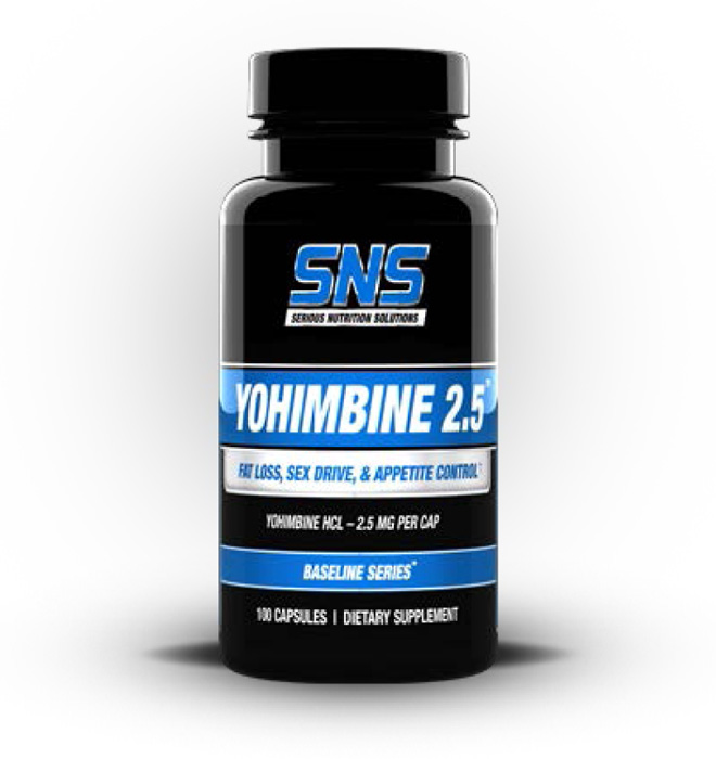 Envase del producto Yohimbine 2.5