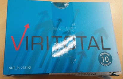 Fig.2: Imagen del envase del producto VIRITOTAL cápsulas.