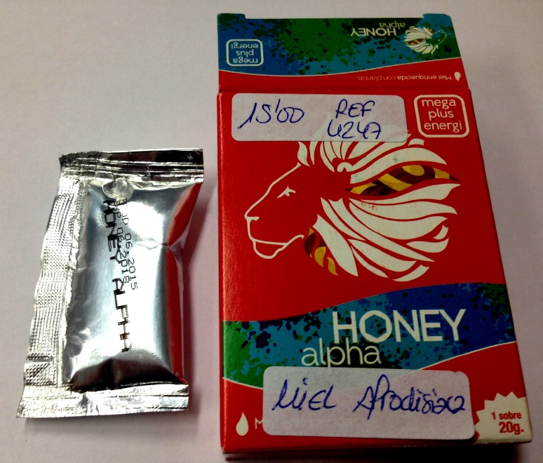 Fig.1: Imagen del envase del  producto HONEY ALPHA solución. 