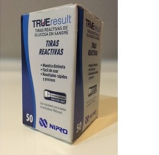 Imagen de las Tiras reactivas de glucosa TRUEresult 