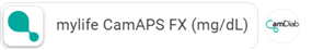 App mylife CamAPS FX instalada en un dispositivo Android