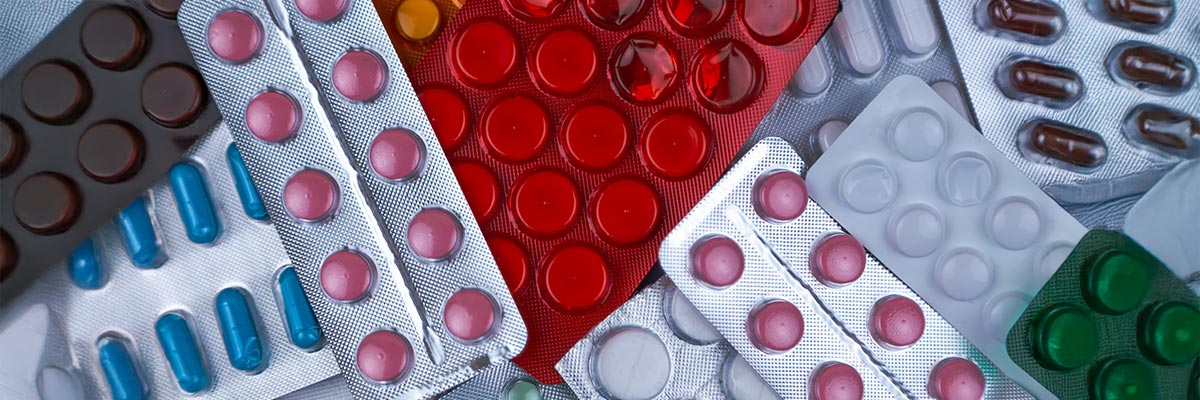 Blísteres de distintos medicamentos Blísteres de distintos medicamentos