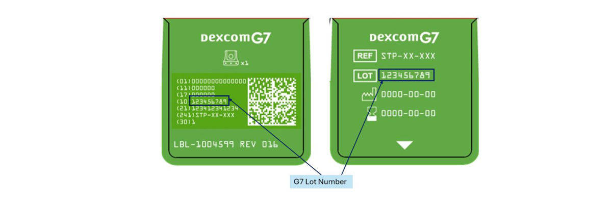 Robo y distribución de dos lotes de sensores Dexcom G7