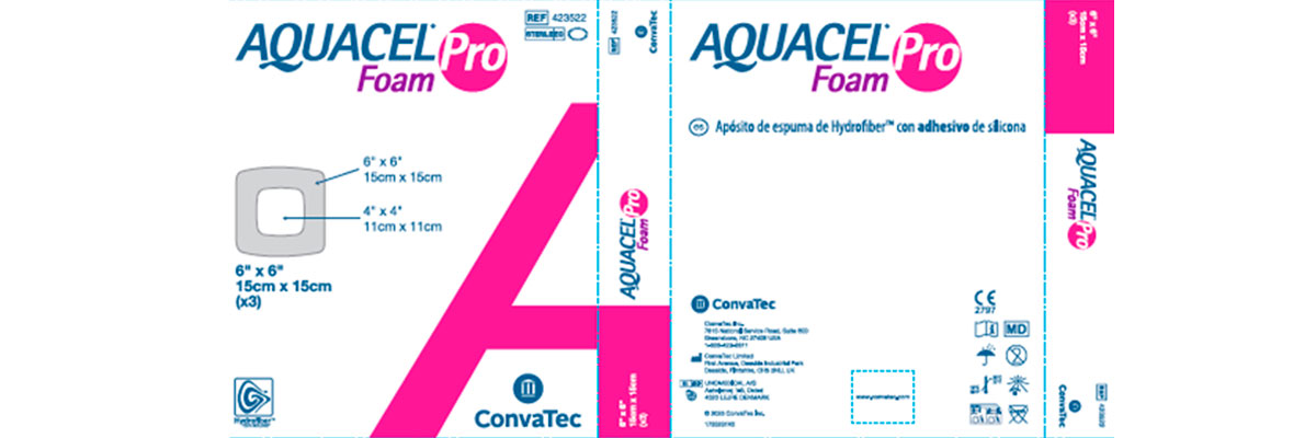 Presentación del producto Aquacel Foam Pro